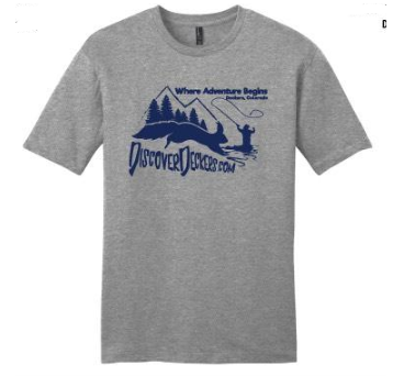 DiscoverDeckers.com Grey T-Shirt - Discover Deckers Colorado